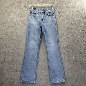 American Eagle 90s Bootcut Jeans Mid Rise Boho Retro Stretch Women's 0 x 30